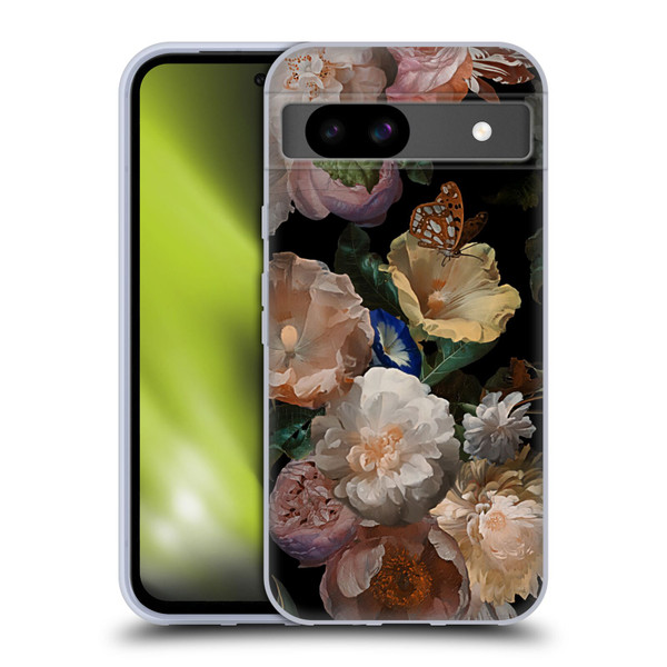 UtArt Antique Flowers Botanical Beauty Soft Gel Case for Google Pixel 8a