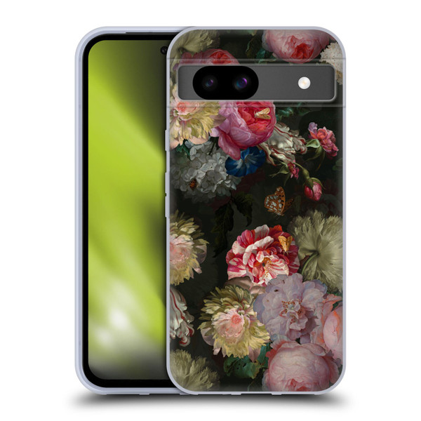 UtArt Antique Flowers Bouquet Soft Gel Case for Google Pixel 8a
