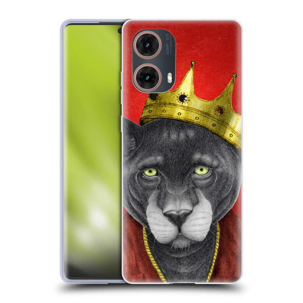Barruf Animals The King Panther Soft Gel Case for Motorola Moto G85