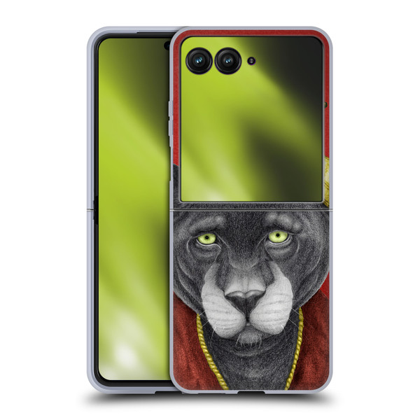 Barruf Animals The King Panther Soft Gel Case for Motorola Razr 50 Ultra