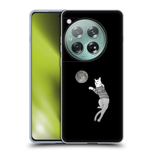 Barruf Animals Cat-ch The Moon Soft Gel Case for OnePlus 12