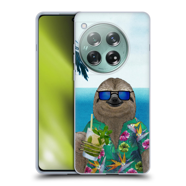 Barruf Animals Sloth In Summer Soft Gel Case for OnePlus 12