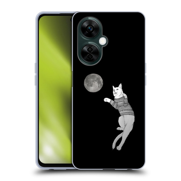 Barruf Animals Cat-ch The Moon Soft Gel Case for OnePlus Nord N30
