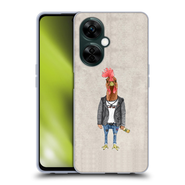 Barruf Animals Punk Rooster Soft Gel Case for OnePlus Nord N30