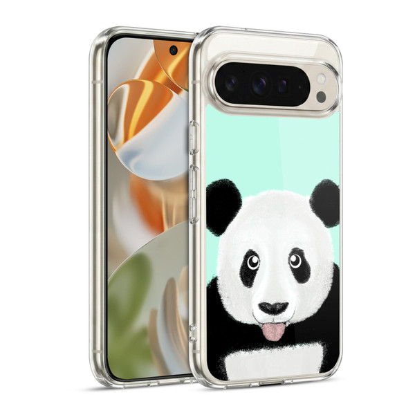 Barruf Animals The Cute Panda Soft Gel Case for Google Pixel 9 / Pixel 9 Pro