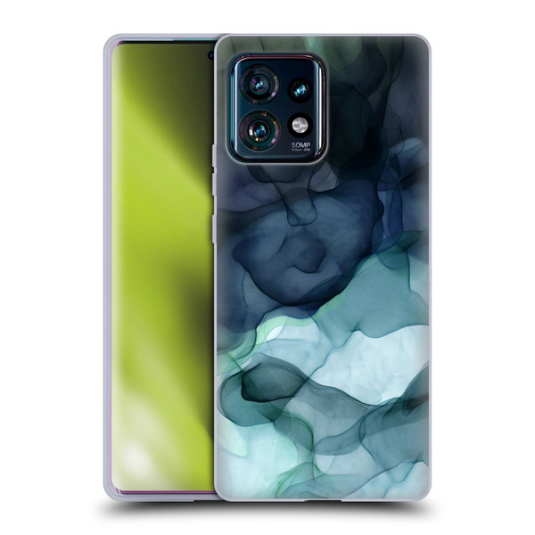 UtArt Dark Night Marble Heavy Smoke Soft Gel Case for Motorola Edge Plus 2023