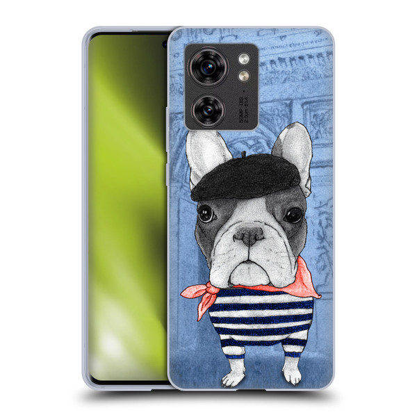 Barruf Dogs French Bulldog Soft Gel Case for Motorola Edge (2023)