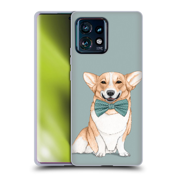 Barruf Dogs Corgi Soft Gel Case for Motorola Edge Plus 2023