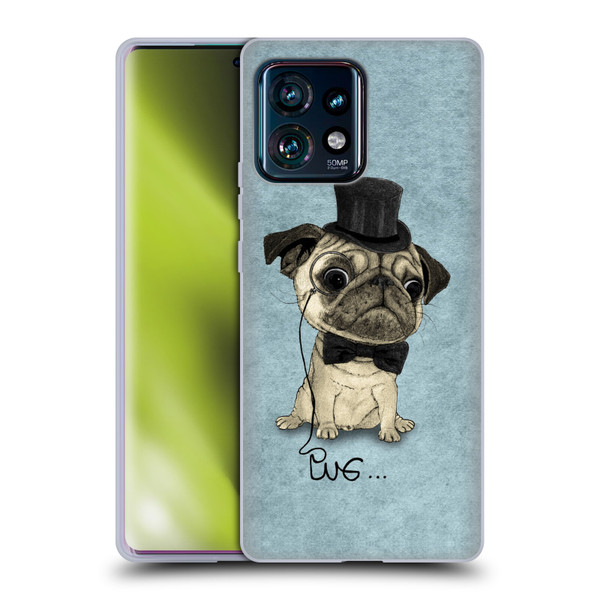 Barruf Dogs Gentle Pug Soft Gel Case for Motorola Edge Plus 2023