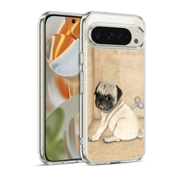 Barruf Dogs Pug Toy Soft Gel Case for Google Pixel 9 / Pixel 9 Pro