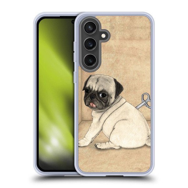 Barruf Dogs Pug Toy Soft Gel Case for Samsung Galaxy S24 FE