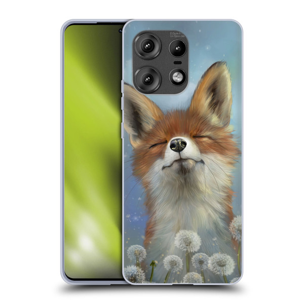 Ash Evans Animals Dandelion Fox Soft Gel Case for Motorola Edge 50 Pro
