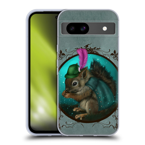 Ash Evans Animals Squirrel Soft Gel Case for Google Pixel 8a