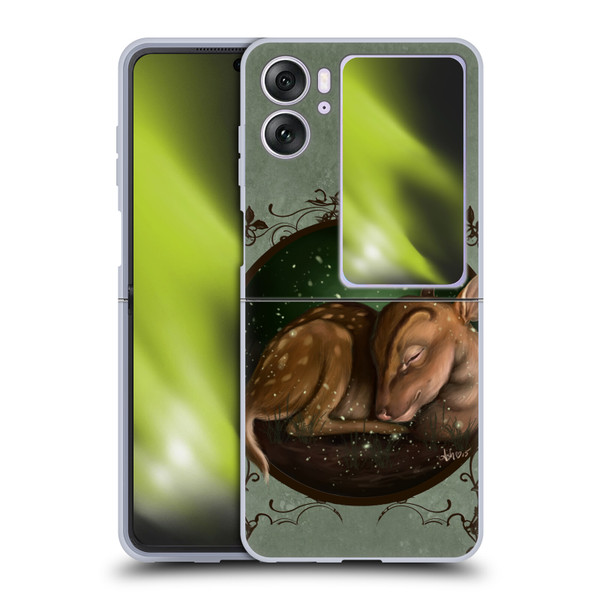 Ash Evans Animals Foundling Fawn Soft Gel Case for OPPO Find N2 Flip