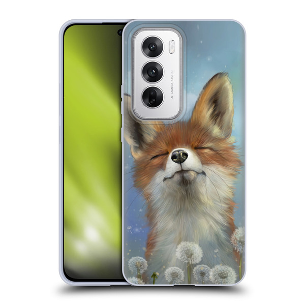 Ash Evans Animals Dandelion Fox Soft Gel Case for OPPO Reno12 5G