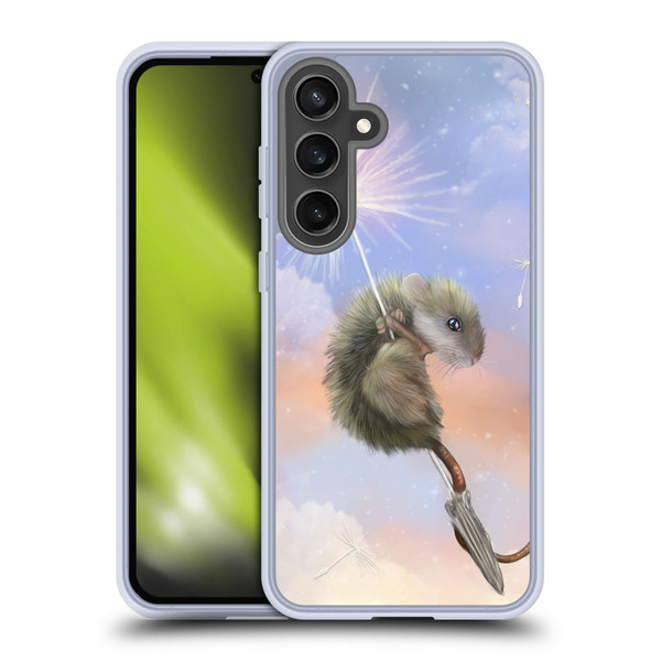 Ash Evans Animals Dandelion Mouse Soft Gel Case for Samsung Galaxy S24 FE