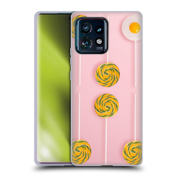 Pepino De Mar Patterns 2 Lollipop Soft Gel Case for Motorola Edge Plus 2023