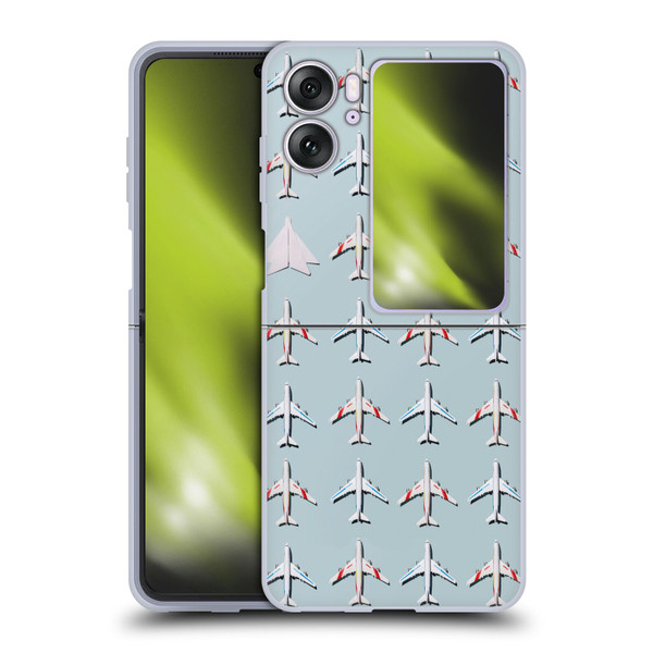 Pepino De Mar Patterns 2 Airplane Soft Gel Case for OPPO Find N2 Flip
