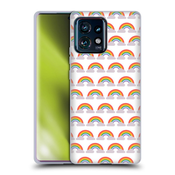 Pepino De Mar Rainbow Pattern Soft Gel Case for Motorola Edge Plus 2023
