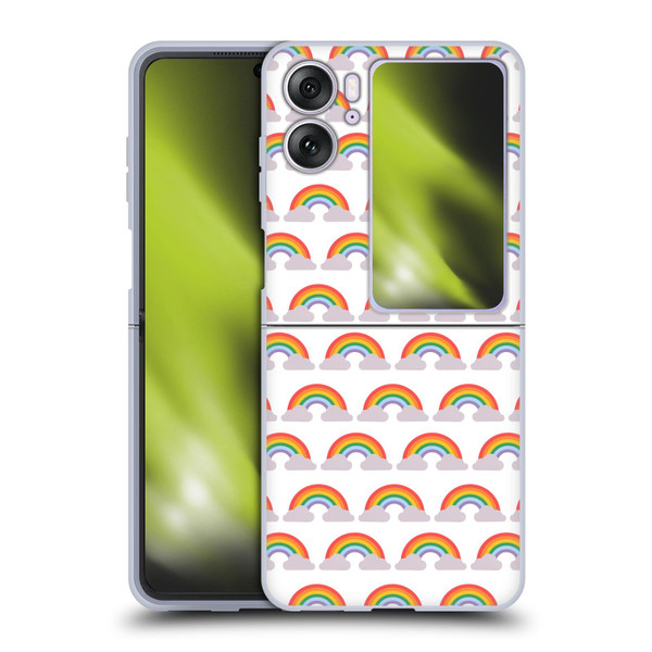 Pepino De Mar Rainbow Pattern Soft Gel Case for OPPO Find N2 Flip