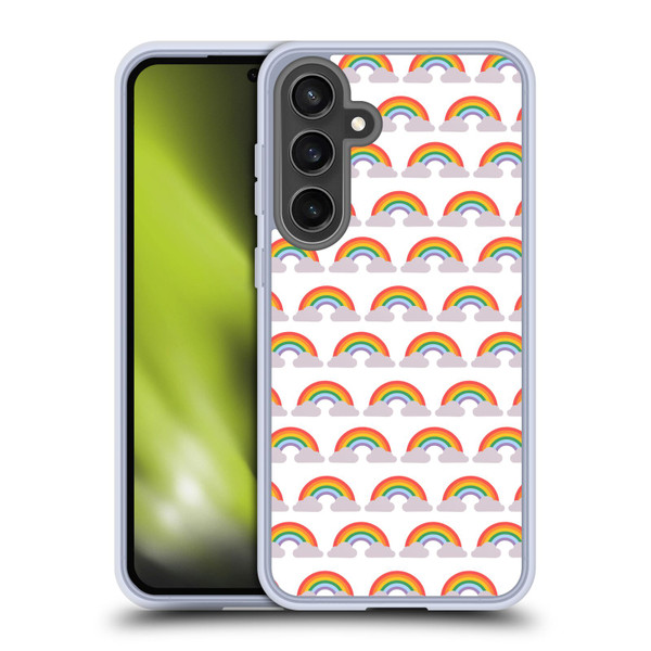 Pepino De Mar Rainbow Pattern Soft Gel Case for Samsung Galaxy S24 FE
