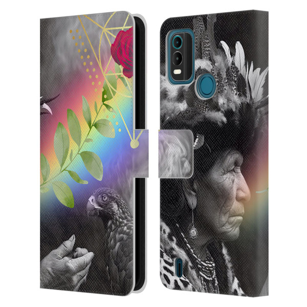 Shambhala Light Visionary Art Celestial Graphics Rosey Visions Leather Book Wallet Case Cover For Nokia G11 Plus