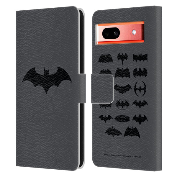 Batman DC Comics Logos Hush Leather Book Wallet Case Cover For Google Pixel 7a