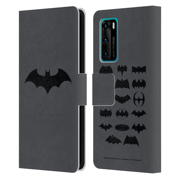 Batman DC Comics Logos Hush Leather Book Wallet Case Cover For Huawei P40 5G