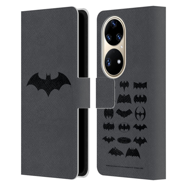 Batman DC Comics Logos Hush Leather Book Wallet Case Cover For Huawei P50 Pro