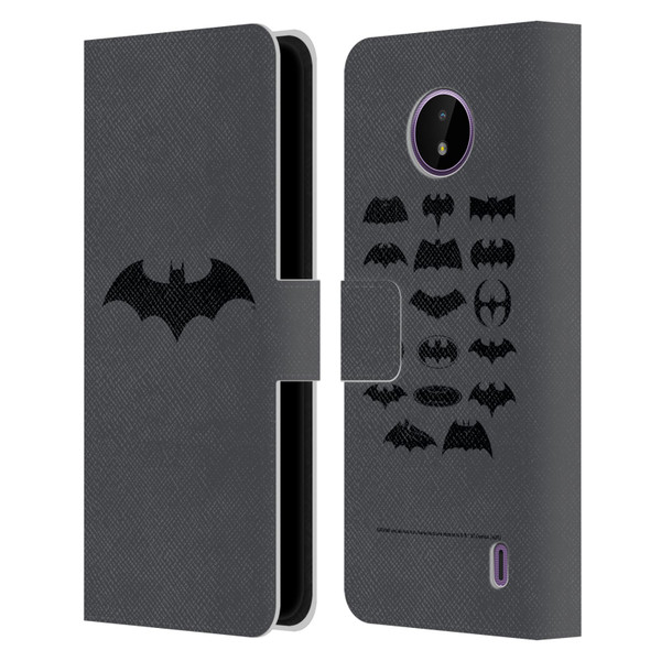 Batman DC Comics Logos Hush Leather Book Wallet Case Cover For Nokia C10 / C20