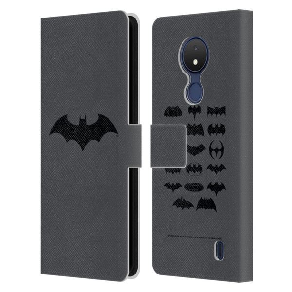Batman DC Comics Logos Hush Leather Book Wallet Case Cover For Nokia C21