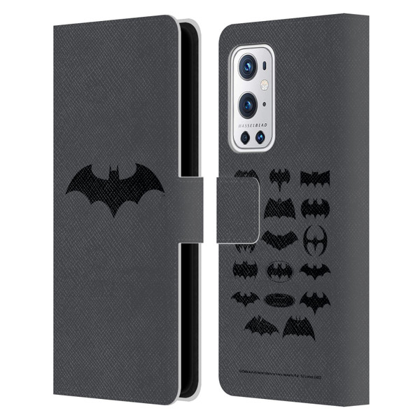 Batman DC Comics Logos Hush Leather Book Wallet Case Cover For OnePlus 9 Pro