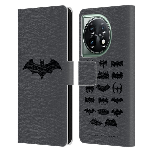Batman DC Comics Logos Hush Leather Book Wallet Case Cover For OnePlus 11 5G