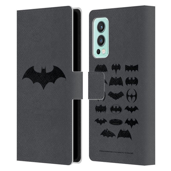 Batman DC Comics Logos Hush Leather Book Wallet Case Cover For OnePlus Nord 2 5G