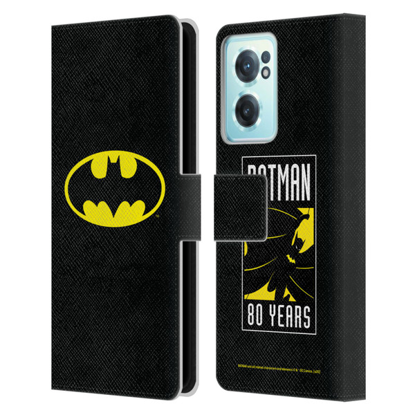 Batman DC Comics Logos Classic Leather Book Wallet Case Cover For OnePlus Nord CE 2 5G