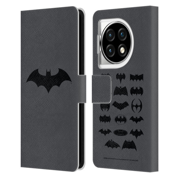 Batman DC Comics Logos Hush Leather Book Wallet Case Cover For OPPO OnePlus Ace 3 5G