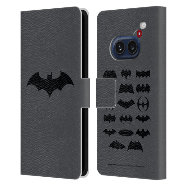 Batman DC Comics Logos Hush Leather Book Wallet Case Cover For Nothing Phone (2a)