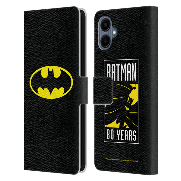 Batman DC Comics Logos Classic Leather Book Wallet Case Cover For Samsung Galaxy A06 4G