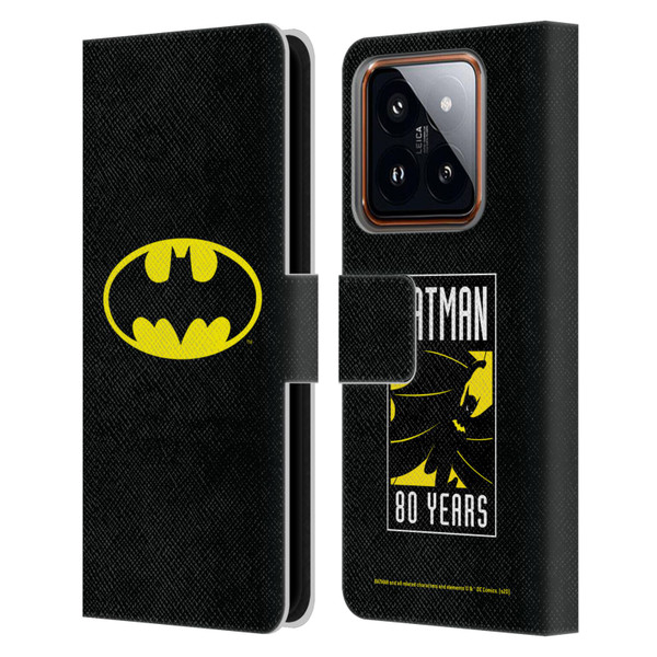 Batman DC Comics Logos Classic Leather Book Wallet Case Cover For Xiaomi 14