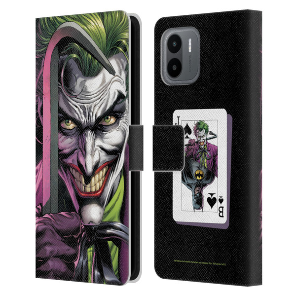 Batman DC Comics Three Jokers The Clown Leather Book Wallet Case Cover For Xiaomi Redmi A2