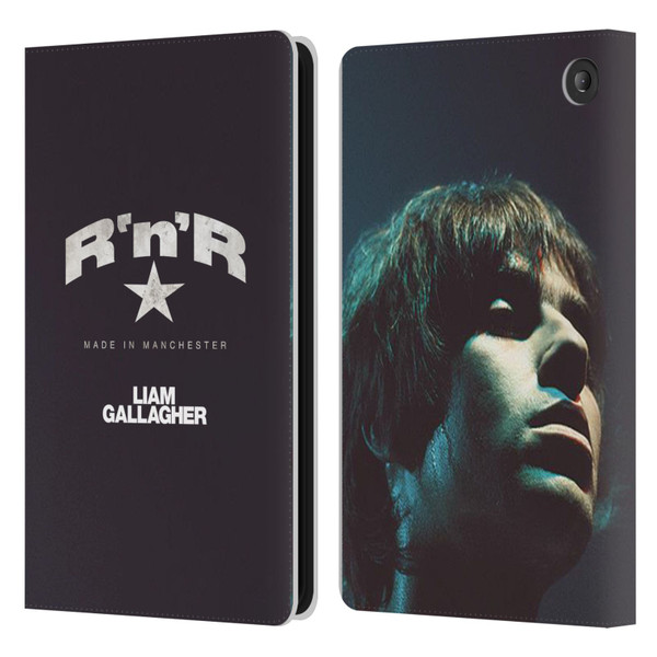 Liam Gallagher Graphics R 'N' R Star Leather Book Wallet Case Cover For Amazon Fire 7 2022