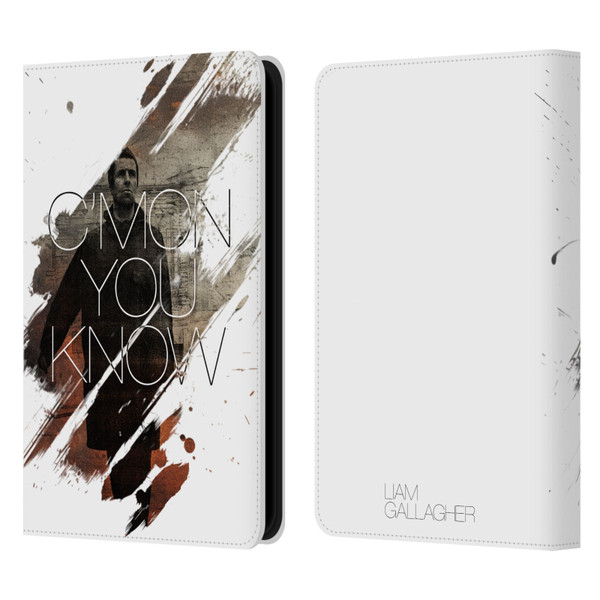 Liam Gallagher Graphics C'mon You Know Leather Book Wallet Case Cover For Amazon Kindle Paperwhite 5 (2021)