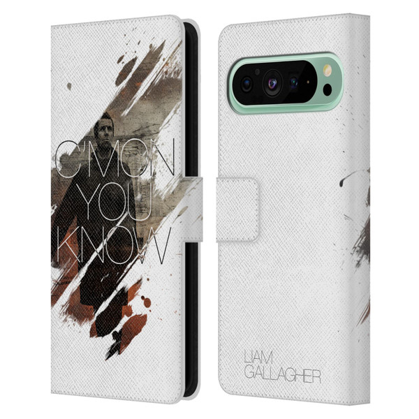 Liam Gallagher Graphics C'mon You Know Leather Book Wallet Case Cover For Google Pixel 9 Pro XL