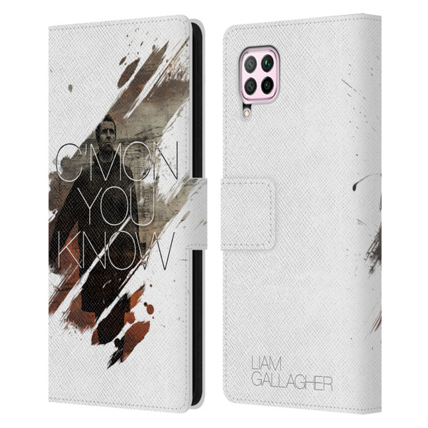 Liam Gallagher Graphics C'mon You Know Leather Book Wallet Case Cover For Huawei Nova 6 SE / P40 Lite
