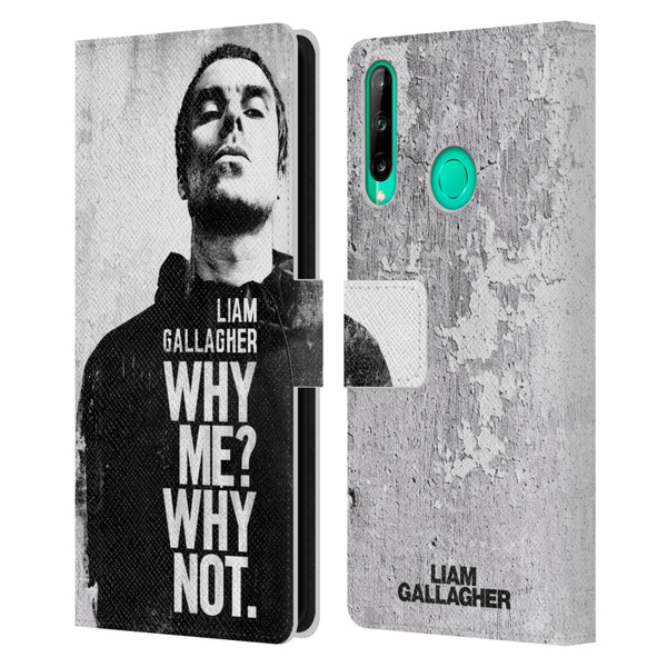 Liam Gallagher Graphics Why Me Leather Book Wallet Case Cover For Huawei P40 lite E