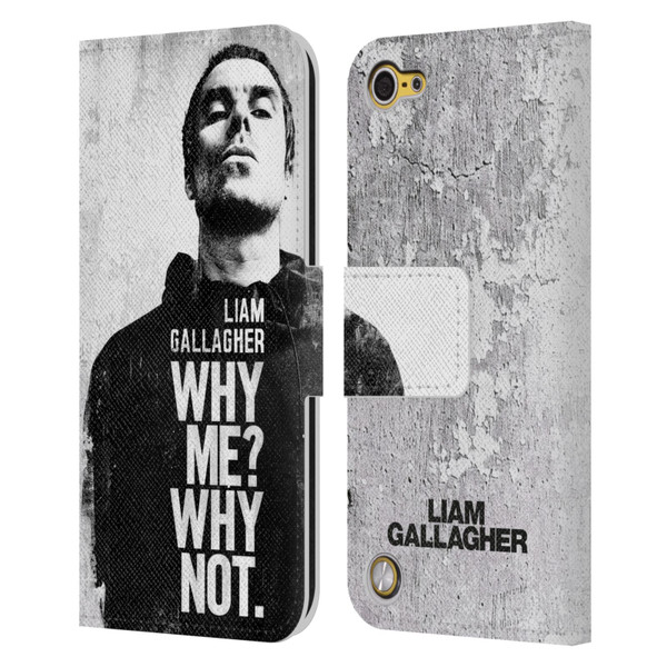 Liam Gallagher Graphics Why Me Leather Book Wallet Case Cover For Apple iPod Touch 5G 5th Gen