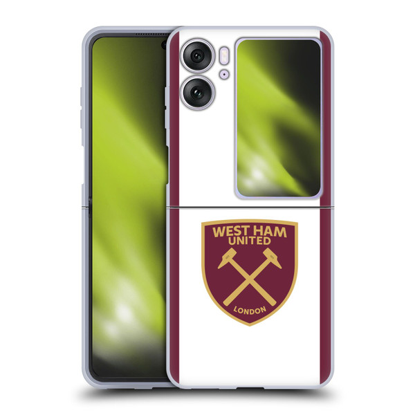 West Ham United FC 2024/25 Crest Kit Third Soft Gel Case for OPPO Find N2 Flip