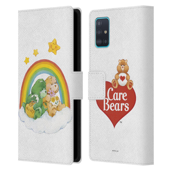 Care Bears Classic Rainbow 2 Leather Book Wallet Case Cover For Samsung Galaxy A51 (2019)