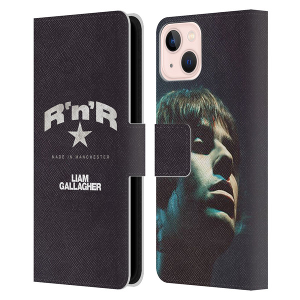 Liam Gallagher Graphics R 'N' R Star Leather Book Wallet Case Cover For Apple iPhone 13