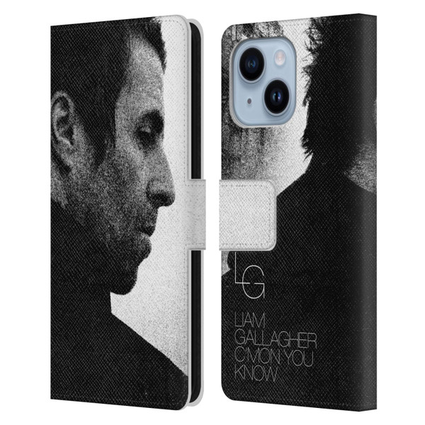 Liam Gallagher Graphics C'mon You Know Album Leather Book Wallet Case Cover For Apple iPhone 14 Plus